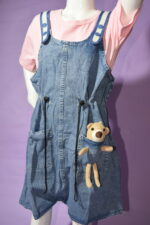 Pink with Jeans Romper with Bear (Perfect) (Imported) - Image 8