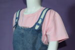 Pink with Jeans Romper with Bear (Perfect) (Imported) - Image 9