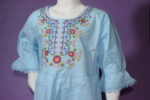 Blue Embroidered Frock (Imported) - Image 8
