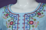 Blue Embroidered Frock (Imported) - Image 9