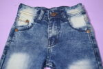 Denim Mini Plain Blue Faded Jeans - Image 4
