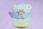 Blue Kids Cartoon Cap with Cute 3D Bear (Imported) - Image 4