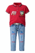 Boys Red Polo (Imported) - Image 5