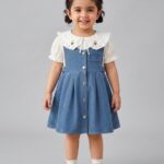 White Shirt with Jeans Frock