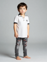 White Textured Polo (Imported)