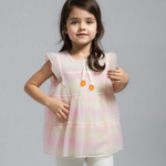 Pink & Yellow Frock (Imported)