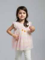 Pink & Yellow Frock (Imported)