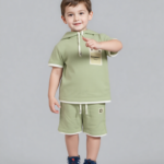 Sage Green & Skin Co-ord Shorts Set (Imported)