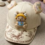 Skin Kids Cartoon Cap with Cute 3D Bear (Imported)
