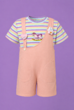 Pink Unicorn T-Shirt & Romper (Premium Cotton) - Image 2