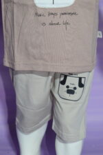 Tea Pink & Baige Short Set – Premium Cotton (Imported) - Image 4
