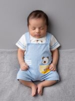 Blue and White Dungaree - Premium Cottom (Imported)