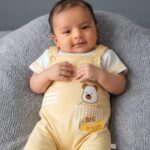 Skin & White Bear Romper Set – Premium Cotton (Imported)
